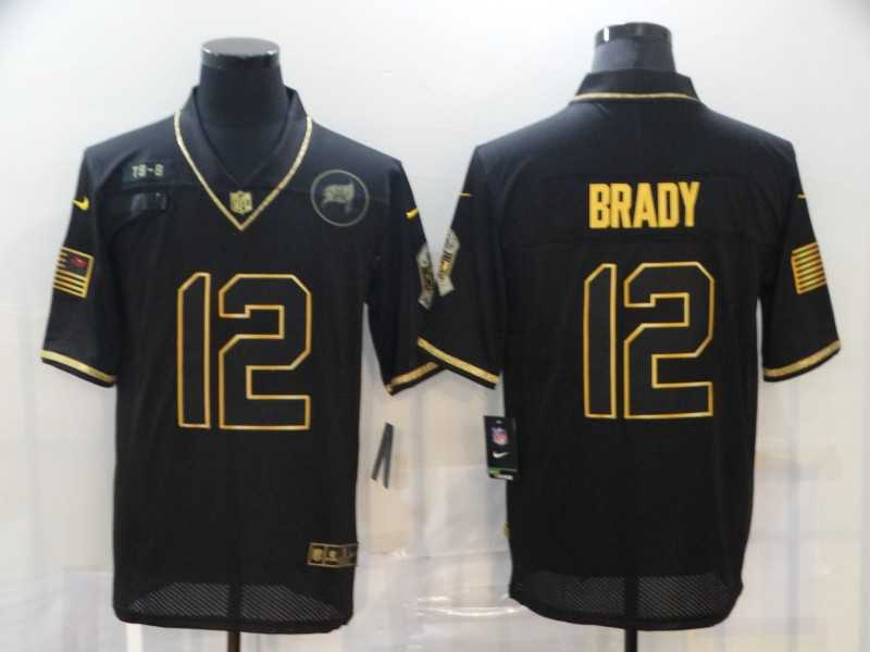 Nike Buccaneers 12 Tom Brady Black Gold 2020 Salute To Service Limited Jersey,We sell and wholesale Nike Buccaneers 12 Tom Brady Black Gold 2020 Salute To Service Limited Jersey on line form chian!